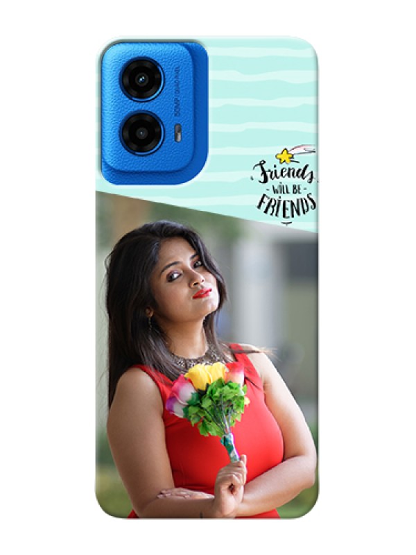 Custom Moto G45 5G Custom Hard Phone Case - Friends Picture Icon Design