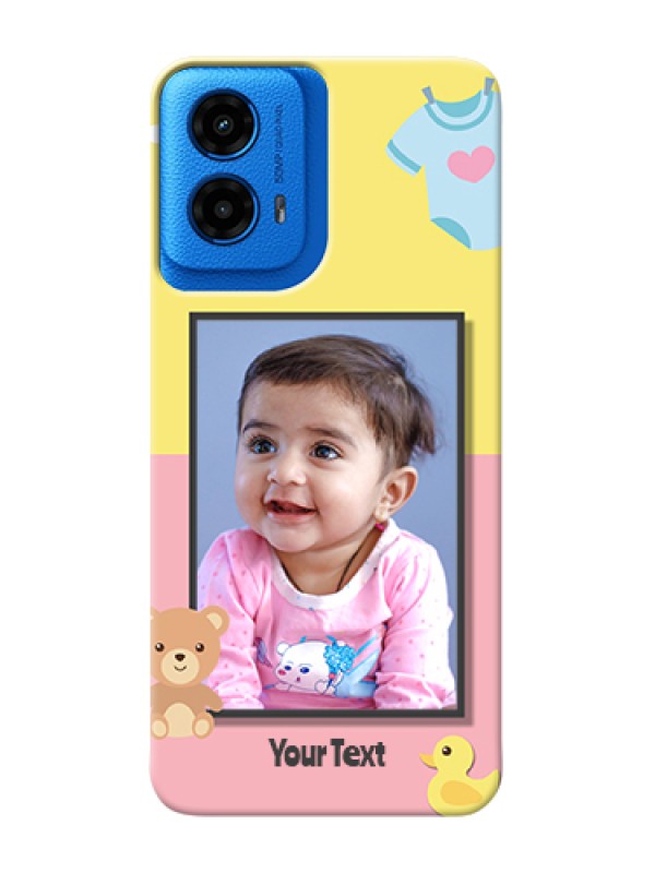 Custom Moto G45 5G Custom Hard Phone Case - Kids 2 Color Design