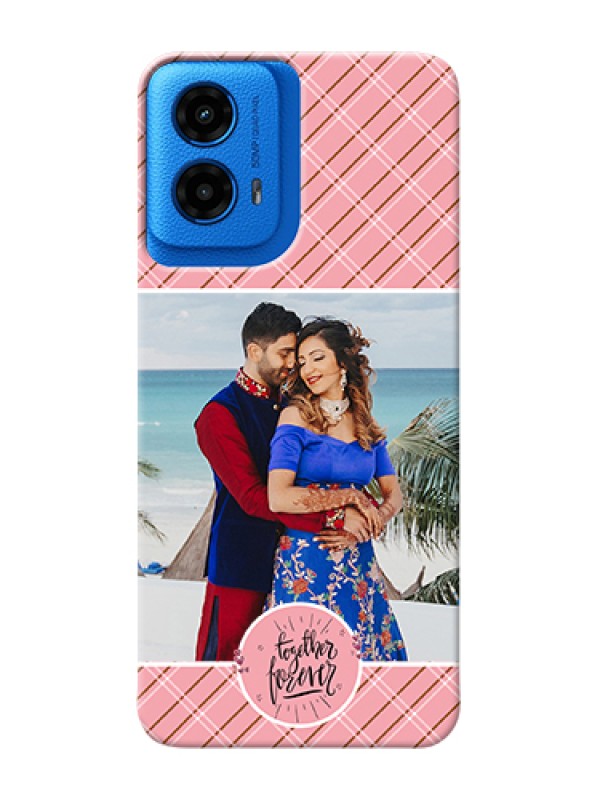 Custom Moto G45 5G Custom Hard Phone Case - Together Forever Design