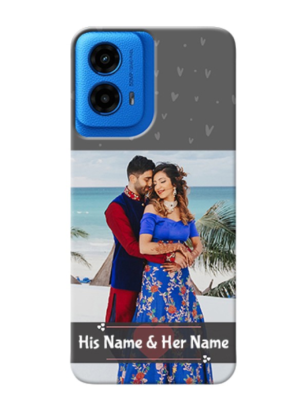 Custom Moto G45 5G Custom Hard Phone Case - Buy Love Design With Photo Online