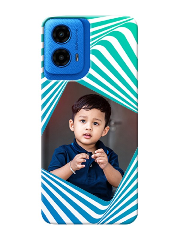 Custom Moto G45 5G Custom Hard Phone Case - Abstract Spiral Design