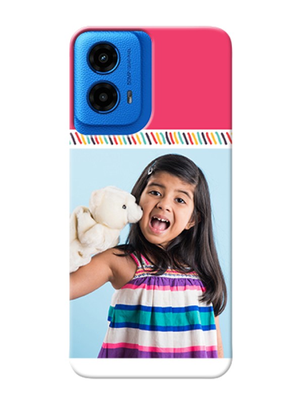 Custom Moto G45 5G Custom Hard Phone Case - Line Art Design