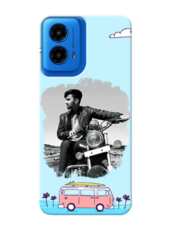 Custom Moto G45 5G Custom Hard Phone Case - Travel & Adventure Design