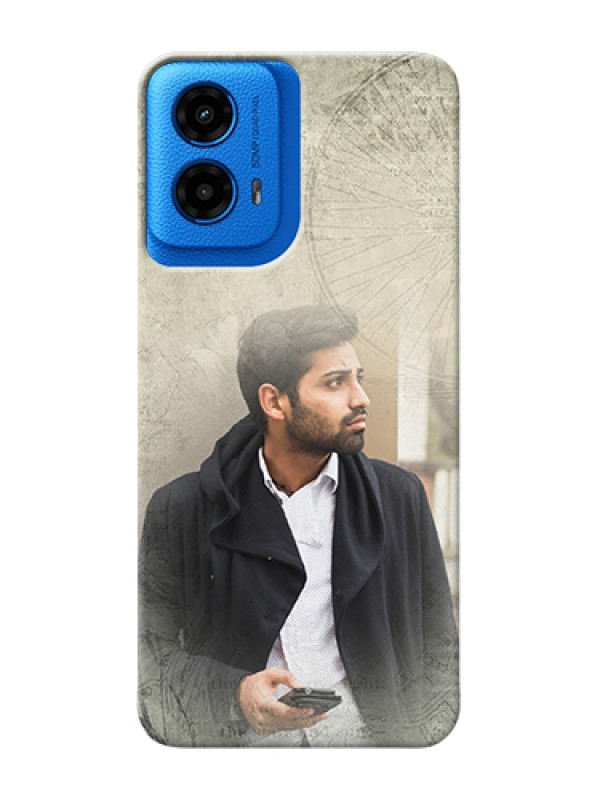 Custom Moto G45 5G Custom Hard Phone Case - With Vintage Design