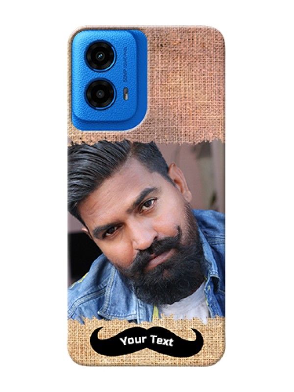 Custom Moto G45 5G Custom Hard Phone Case - With Texture Design