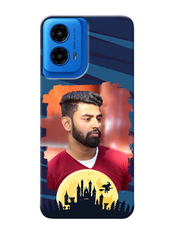 Custom Moto G45 5G Custom Hard Phone Case - Halloween Witch Design