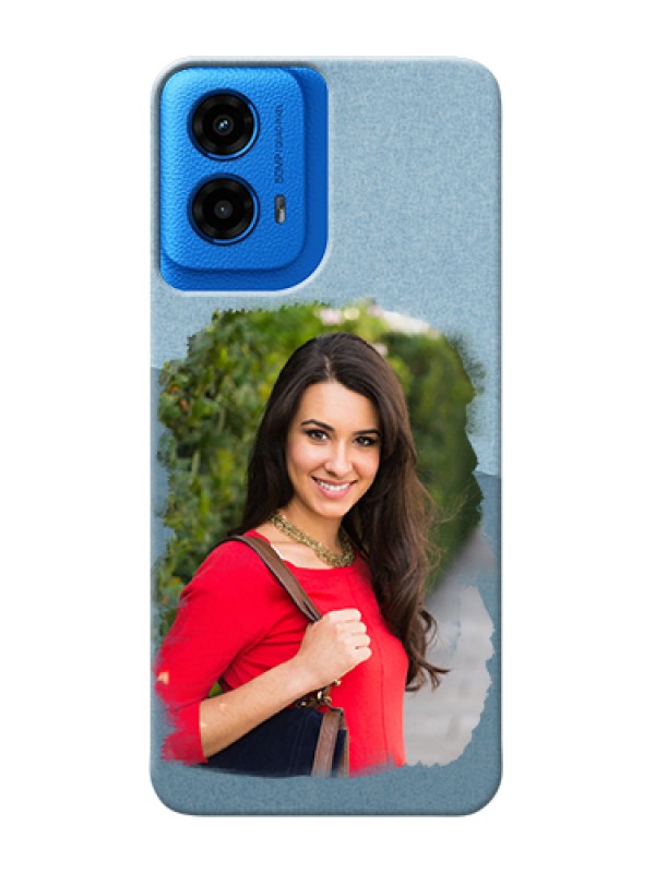 Custom Moto G45 5G Custom Hard Phone Case - Grunge Line Art Design