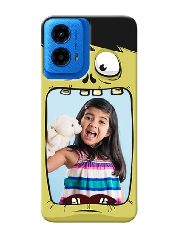 Custom Moto G45 5G Custom Hard Phone Case - Cartoon Monster Back Case Design