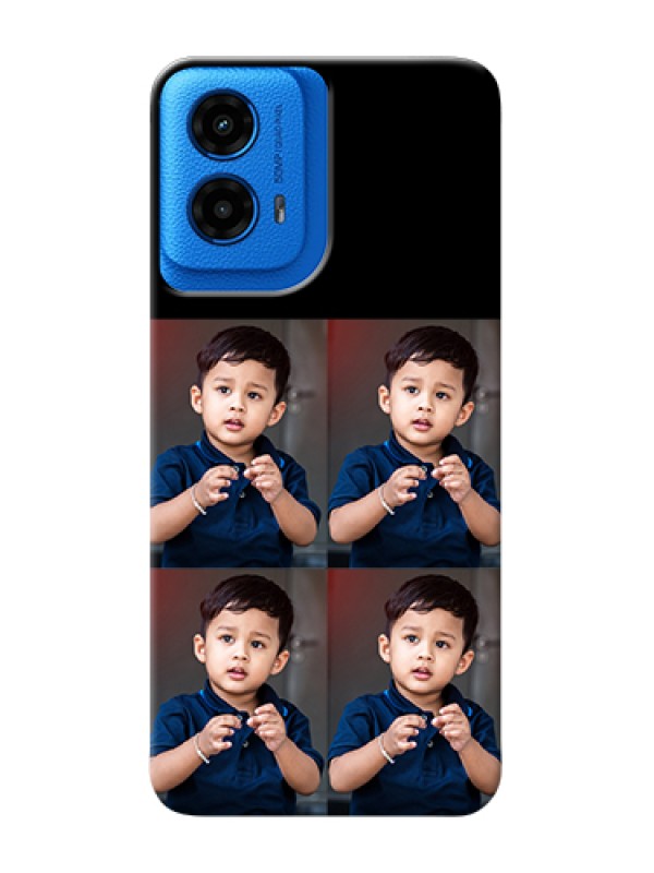 Custom Moto G45 5G Custom Hard Phone Case - 4 Image Holder Design