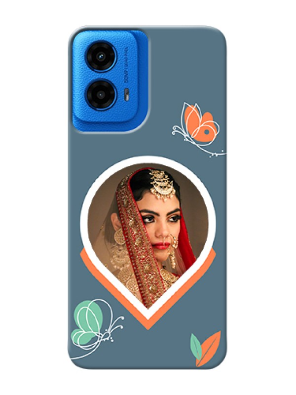 Custom Moto G45 5G Custom Hard Phone Case - Droplet Butterflies Design