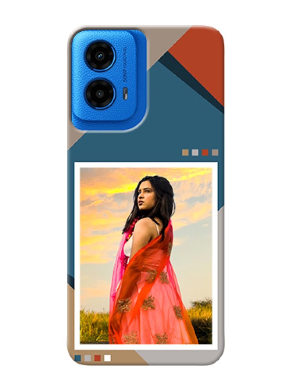 Custom Moto G45 5G Custom Hard Phone Case - Retro Color Pallet Design