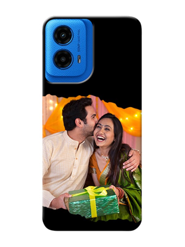 Custom Moto G45 5G Custom Hard Phone Case - Tear - Off Design