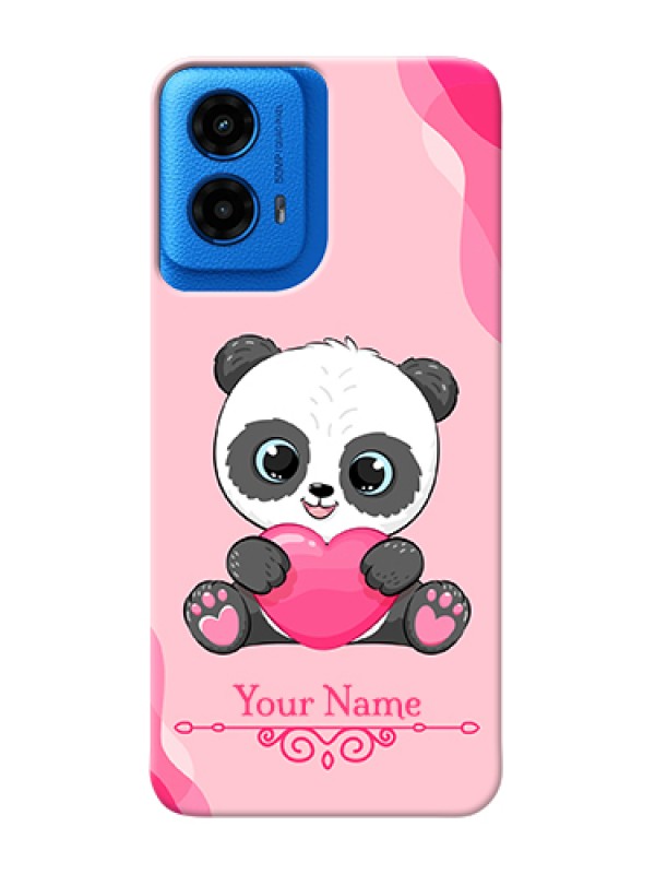 Custom Moto G45 5G Custom Hard Phone Case - Cute Panda Design
