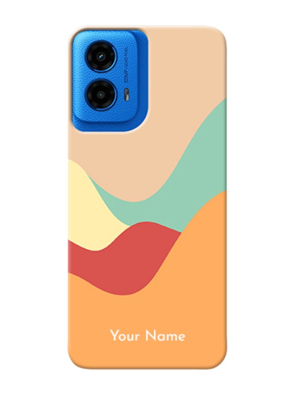 Custom Moto G45 5G Custom Hard Phone Case - Ocean Waves Multi - Colour Design