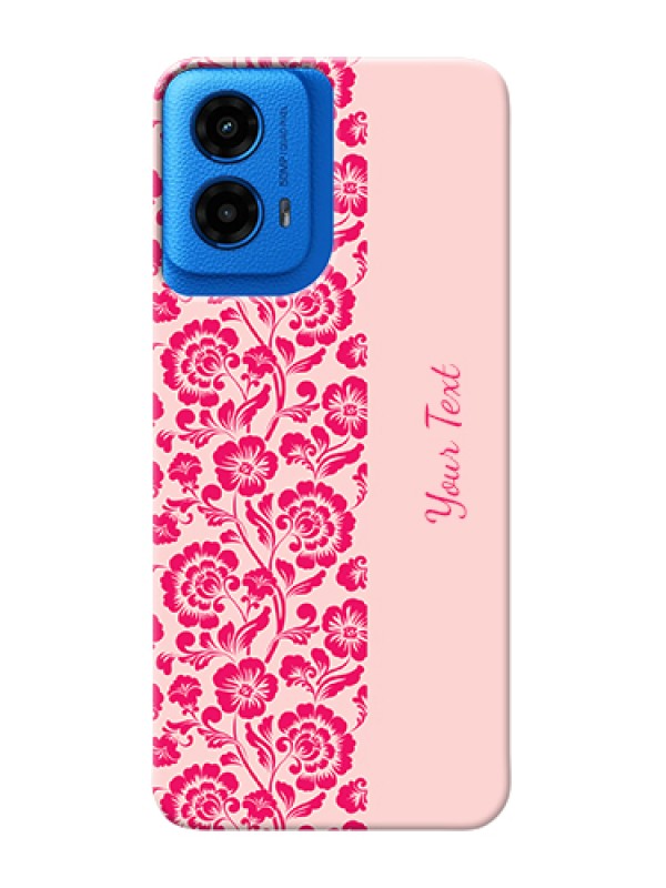 Custom Moto G45 5G Custom Hard Phone Case - Attractive Floral Pattern Design