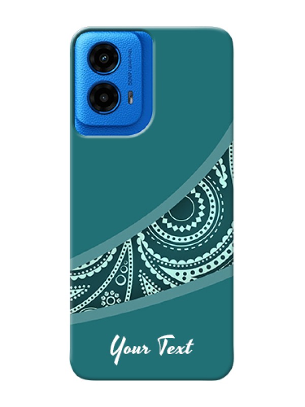 Custom Moto G45 5G Custom Hard Phone Case - Semi Visible Floral Design