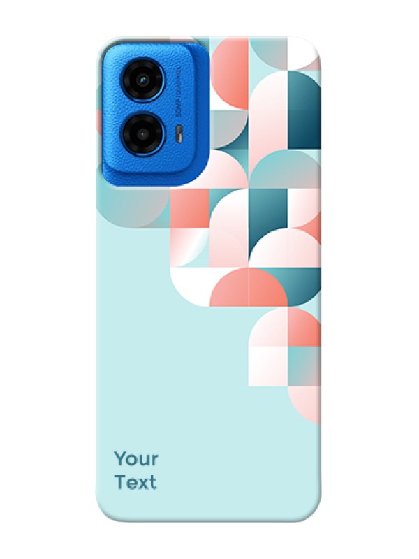 Custom Moto G45 5G Custom Hard Phone Case - Stylish Semi - Circle Pattern Design