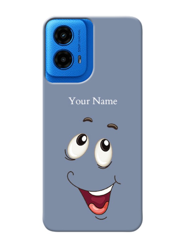 Custom Moto G45 5G Custom Hard Phone Case - Laughing Cartoon Face Design