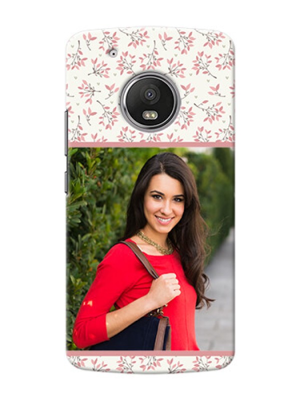 Custom Motorola Moto G5 Plus Floral Design Mobile Back Cover Design