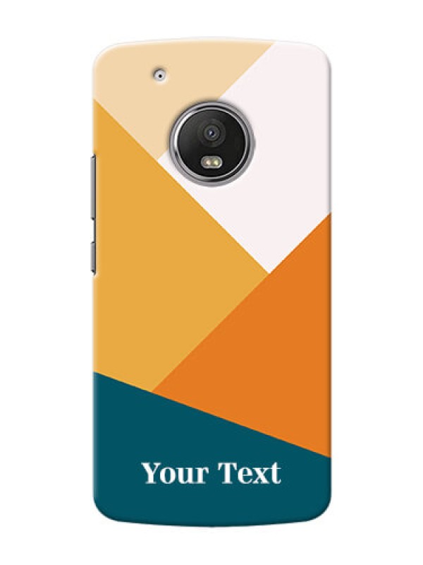 Custom Moto G5 Plus Custom Phone Cases: Stacked Multi-colour Design