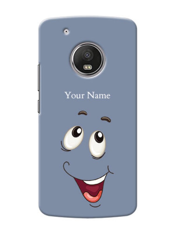Custom Moto G5 Plus Phone Back Covers: Laughing Cartoon Face Design