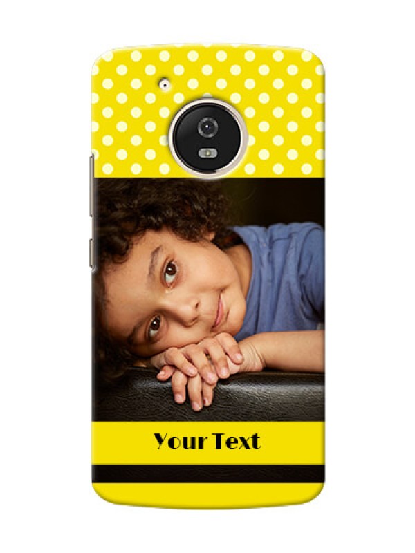Custom Motorola Moto G5 Bright Yellow Mobile Case Design