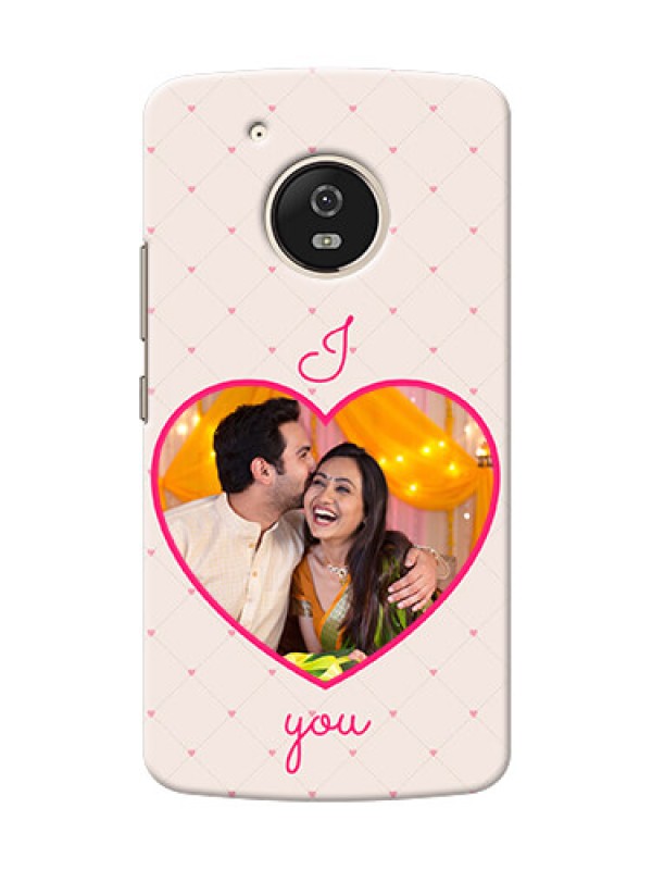 Custom Motorola Moto G5 Love Symbol Picture Upload Mobile Case Design