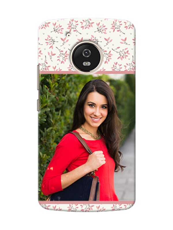 Custom Motorola Moto G5 Floral Design Mobile Back Cover Design