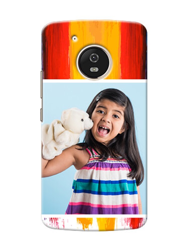 Custom Motorola Moto G5 Colourful Mobile Cover Design