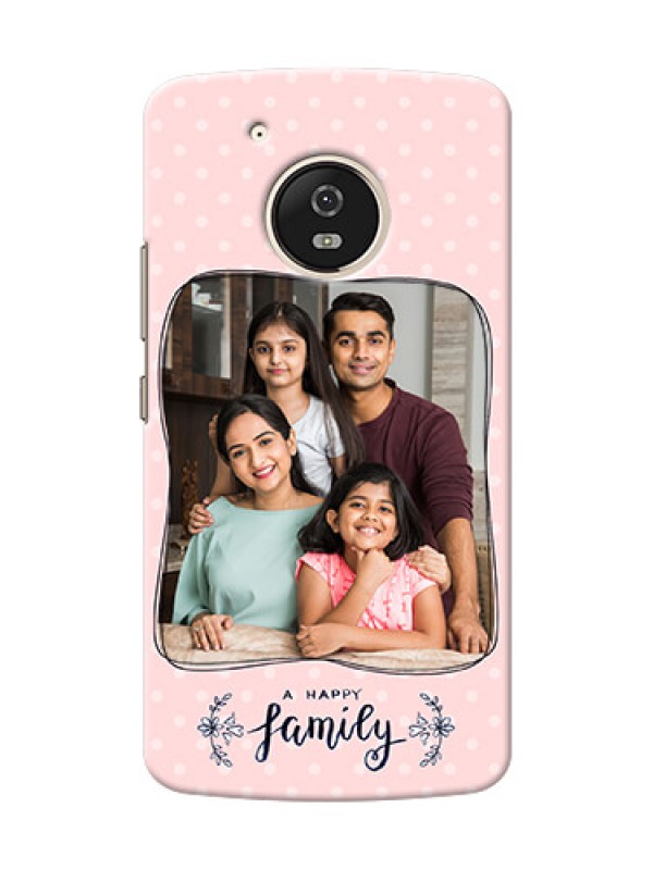 Custom Motorola Moto G5 A happy family with polka dots Design