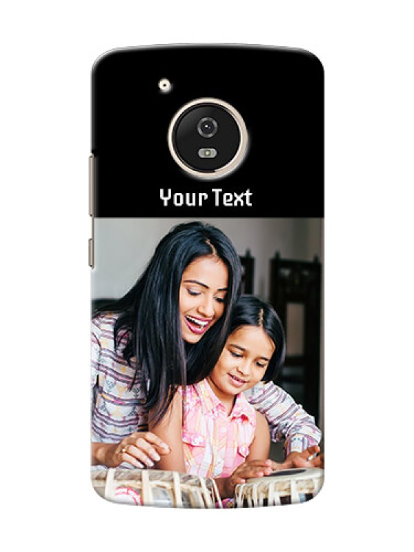 Custom Motorola Moto G5 Photo with Name on Phone Case