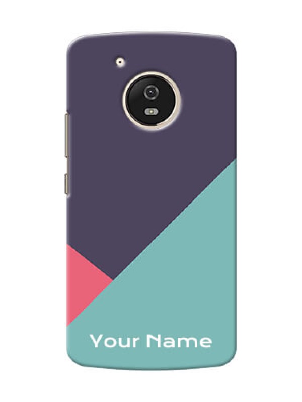 Custom Moto G5 Custom Phone Cases: Tri Color abstract Design