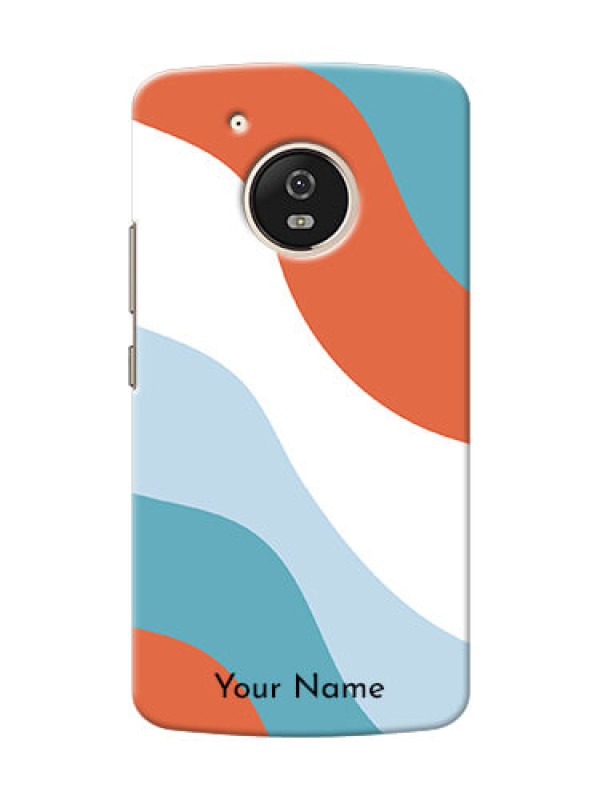 Custom Moto G5 Mobile Back Covers: coloured Waves Design