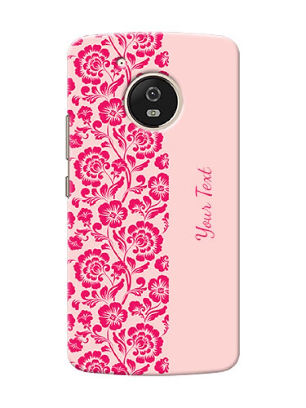 Custom Moto G5 Phone Back Covers: Attractive Floral Pattern Design