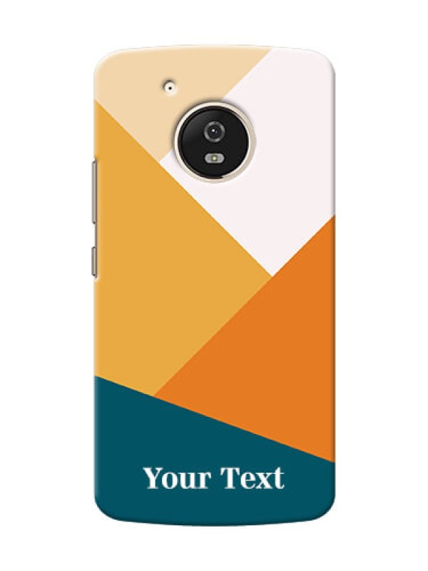 Custom Moto G5 Custom Phone Cases: Stacked Multi-colour Design