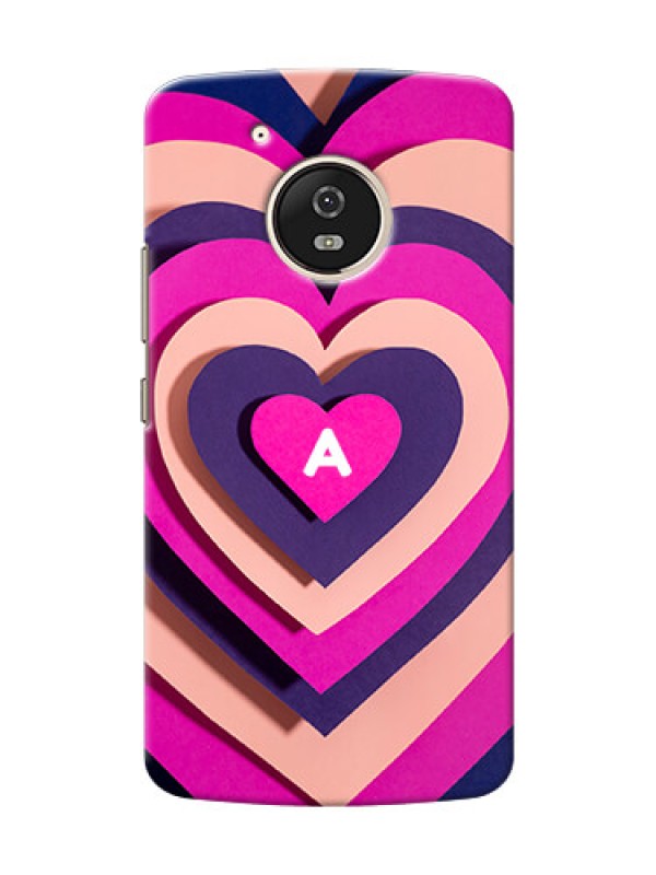 Custom Moto G5 Custom Mobile Case with Cute Heart Pattern Design