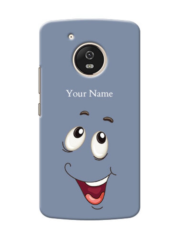 Custom Moto G5 Phone Back Covers: Laughing Cartoon Face Design