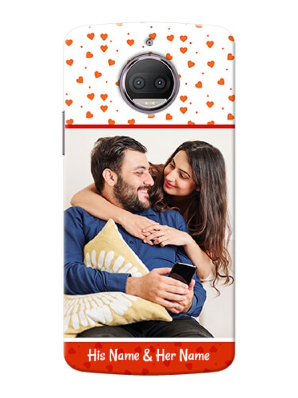 Custom Motorola Moto G5S Plus Orange Love Symbol Mobile Cover Design