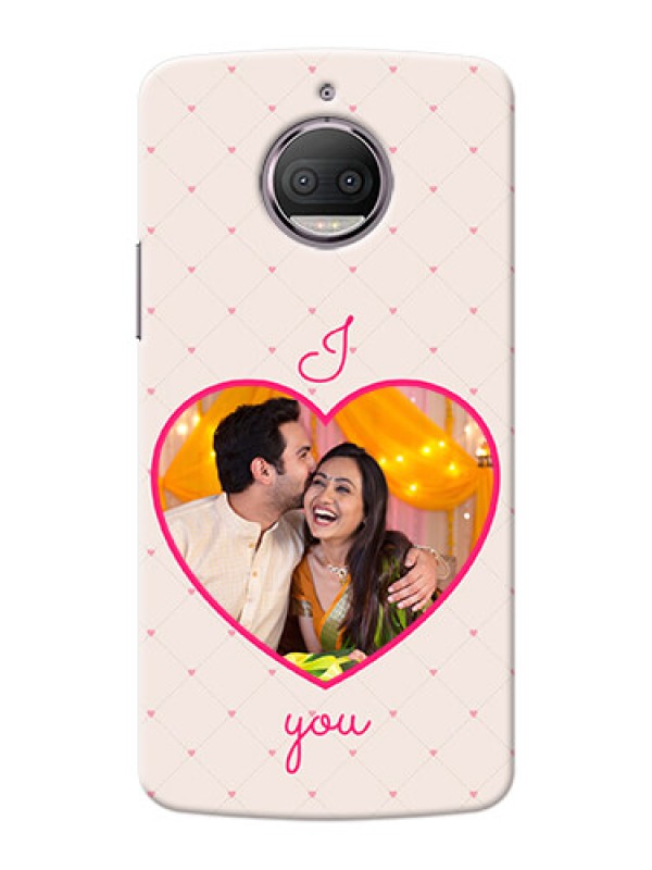 Custom Motorola Moto G5S Plus Love Symbol Picture Upload Mobile Case Design