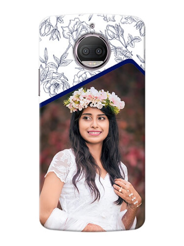 Custom Motorola Moto G5S Plus Floral Design Mobile Cover Design