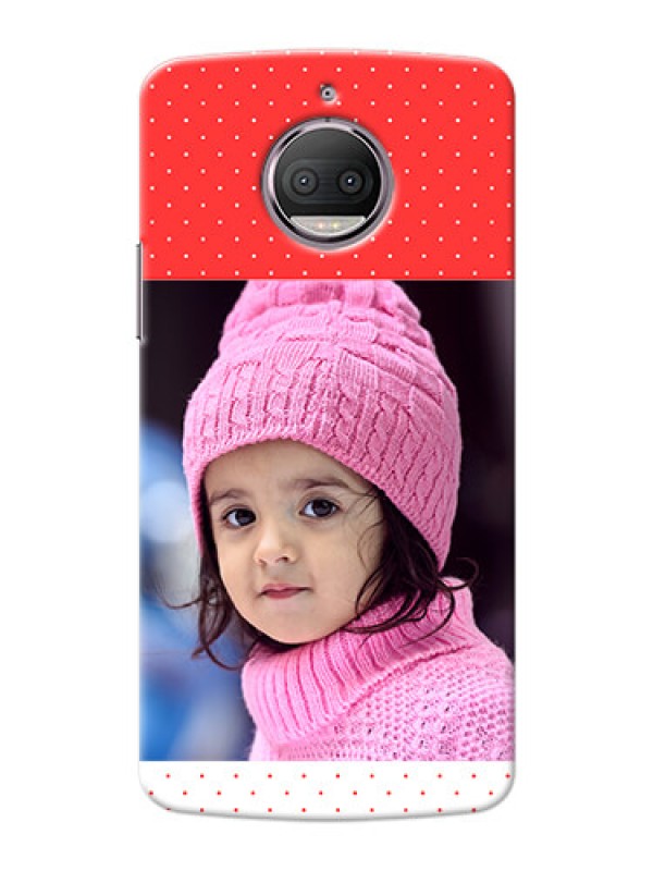 Custom Motorola Moto G5S Plus Red Pattern Mobile Case Design