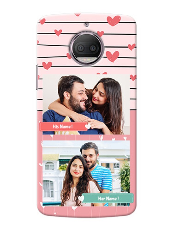 Custom Motorola Moto G5S Plus 2 image holder with hearts Design