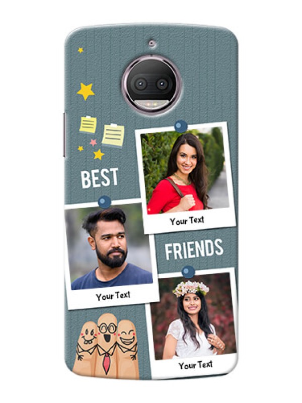 Custom Motorola Moto G5S Plus 3 image holder with sticky frames and friendship day wishes Design