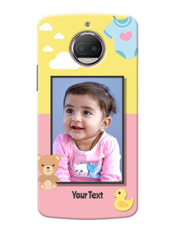 Custom Motorola Moto G5S Plus kids frame with 2 colour design with toys Design