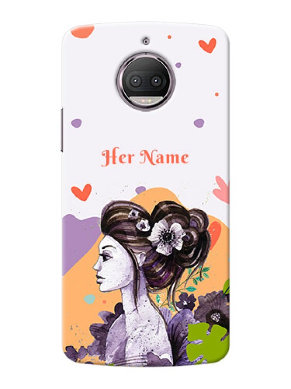 Custom Moto G5S Plus Custom Mobile Case with Woman And Nature Design