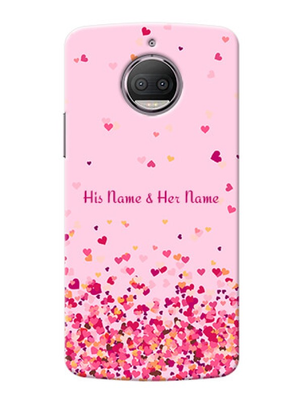 Custom Moto G5S Plus Phone Back Covers: Floating Hearts Design