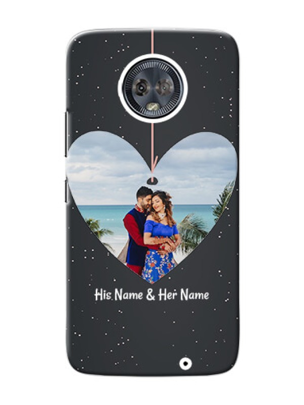 Custom Motorola Moto G6 Plus Hanging Heart Mobile Back Case Design
