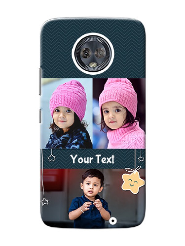Custom Motorola Moto G6 Plus 3 image holder with hanging stars Design