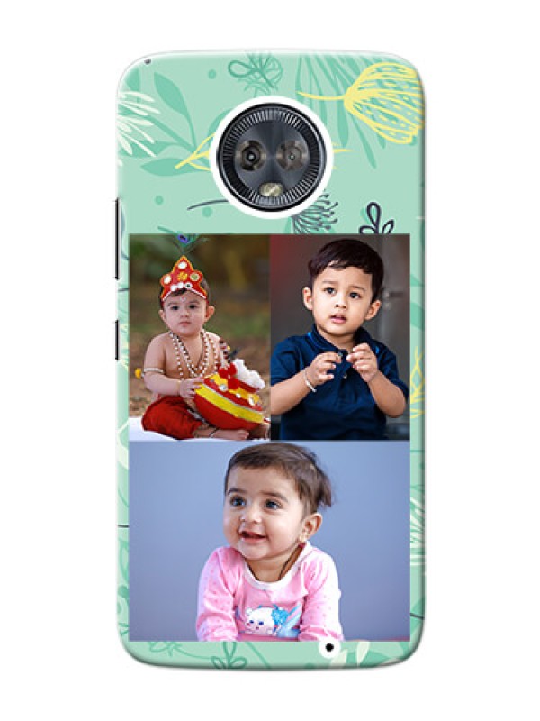 Custom Motorola Moto G6 Plus family is forever design with floral pattern Design