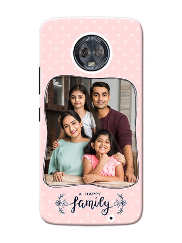 Custom Motorola Moto G6 Plus A happy family with polka dots Design